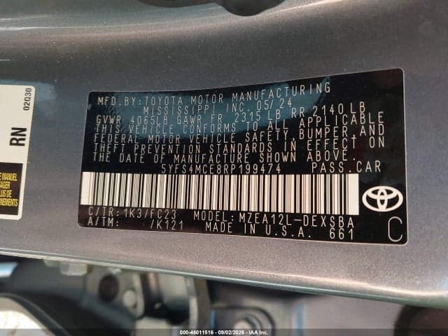 2024 TOYOTA COROLLA SE 9