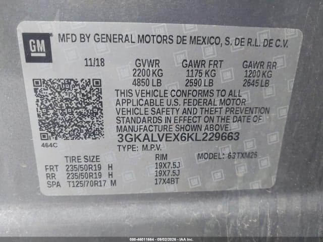 2019 GMC TERRAIN SLT 9