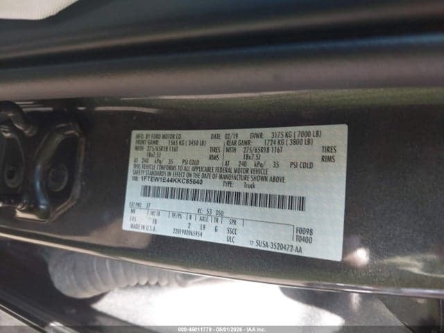 2019 FORD F-150 XLT 9