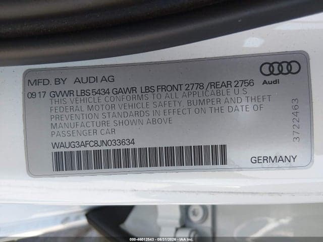 2018 AUDI A6 3.0T PREMIUM PLUS 9