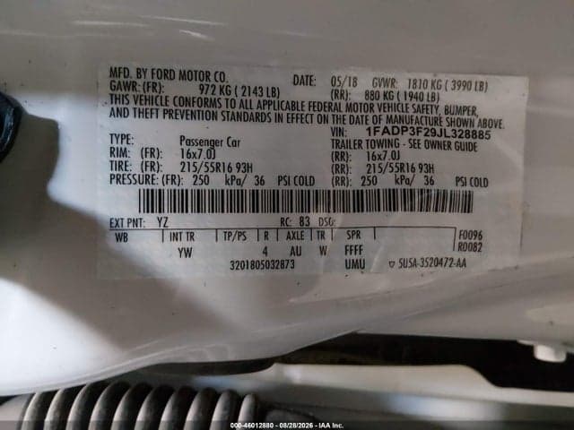 2018 FORD FOCUS SE 9