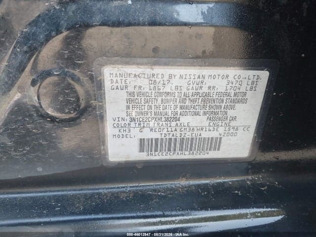 2017 NISSAN VERSA NOTE SV 9
