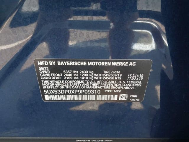 2023 BMW X3 XDRIVE30I 9