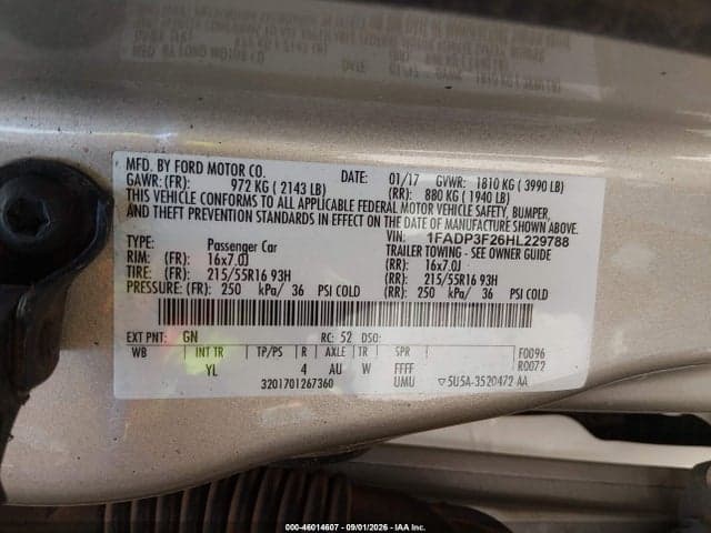 2017 FORD FOCUS SE 9