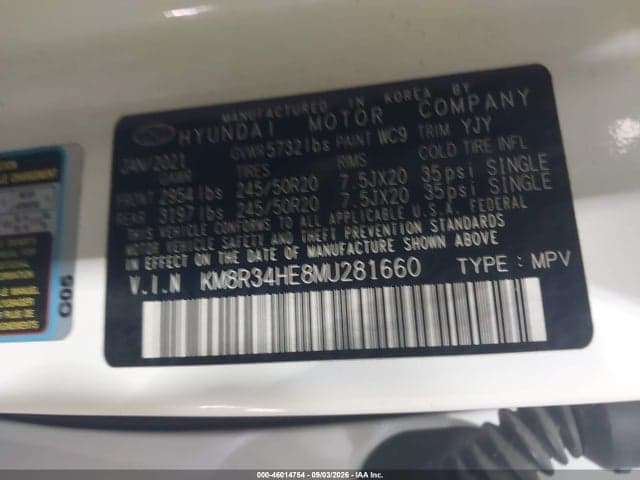2021 HYUNDAI PALISADE SEL 9