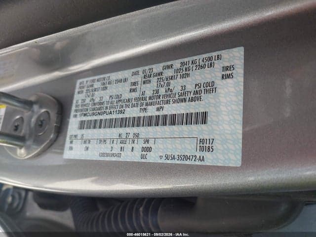 2023 FORD ESCAPE ACTIVE 9