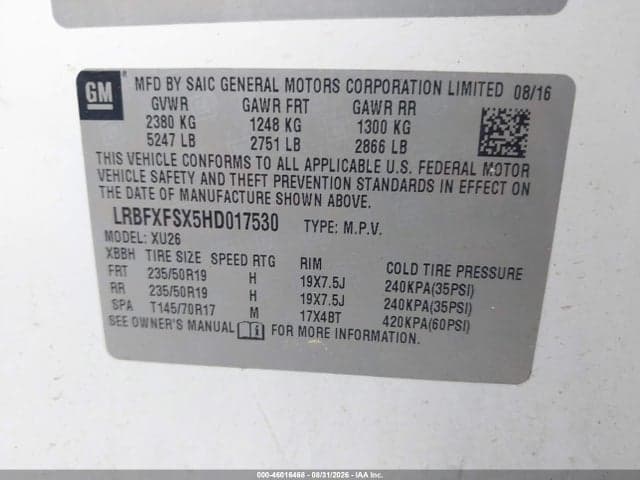 2017 BUICK ENVISION PREMIUM II 9