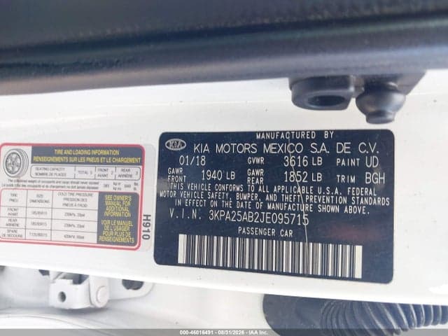 2018 KIA RIO LX 9