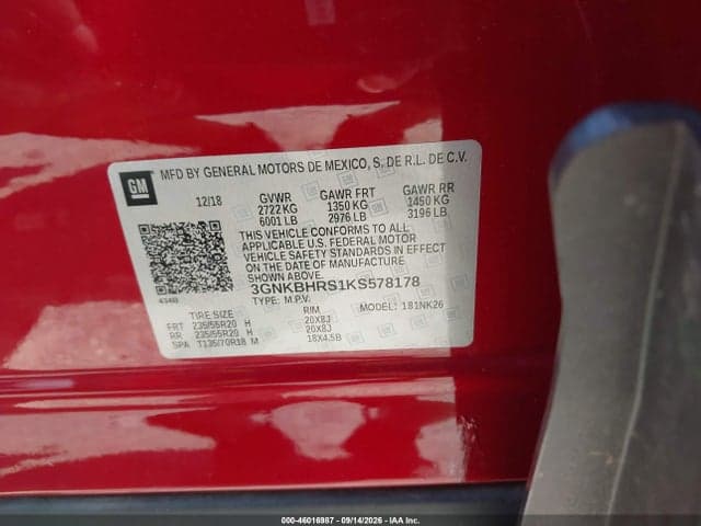 2019 CHEVROLET BLAZER 9