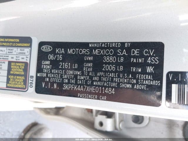 2017 KIA FORTE LX 9