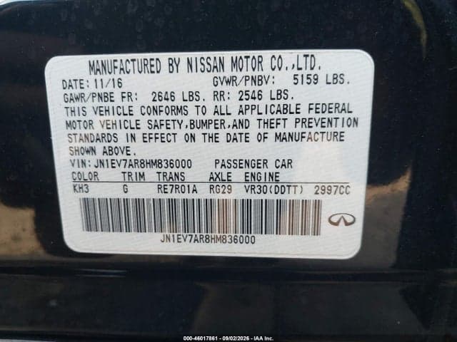 2017 INFINITI Q50 3.0T PREMIUM 9