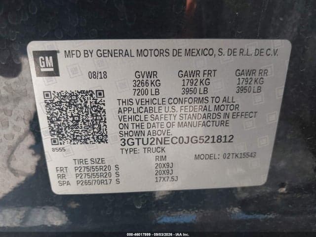 2018 GMC SIERRA 1500 SLT 9