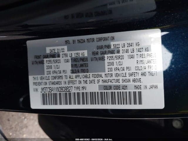 2022 MAZDA CX-9 TOURING PLUS 9