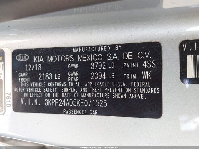 2019 KIA FORTE LXS 9