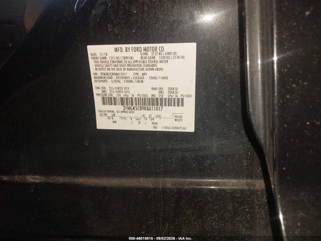 2019 FORD FLEX SEL 9