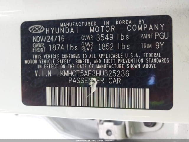 2017 HYUNDAI ACCENT SE 9