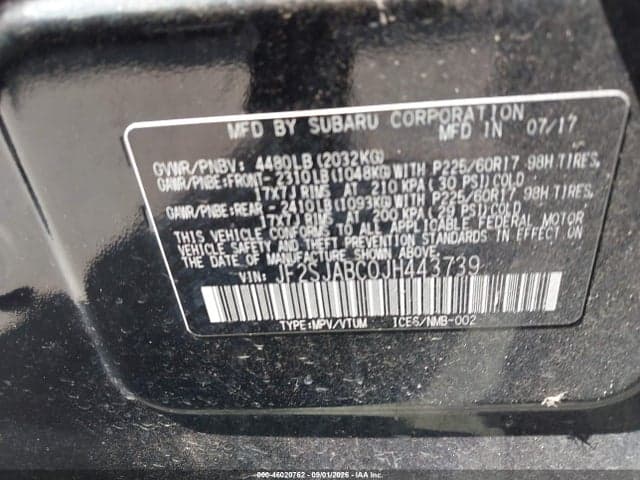 2018 SUBARU FORESTER 2.5I 9