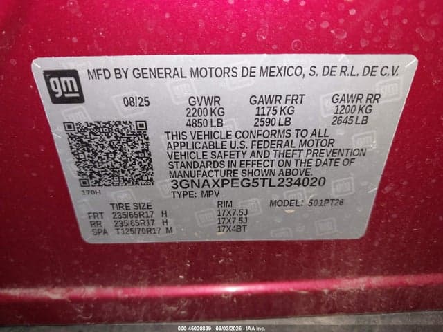 2026 CHEVROLET EQUINOX AWD LT 9