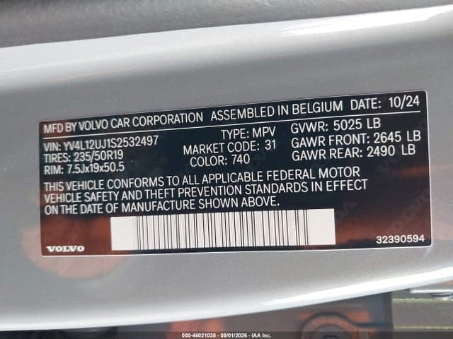 2025 VOLVO XC40 B5 CORE BRIGHT THEME 9