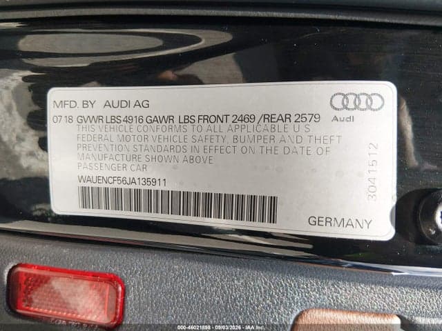 2018 AUDI A5 SPORTBACK PREMIUM PLUS 9