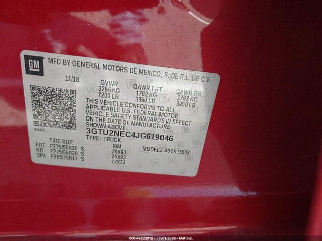 2018 GMC SIERRA 1500 SLT 9