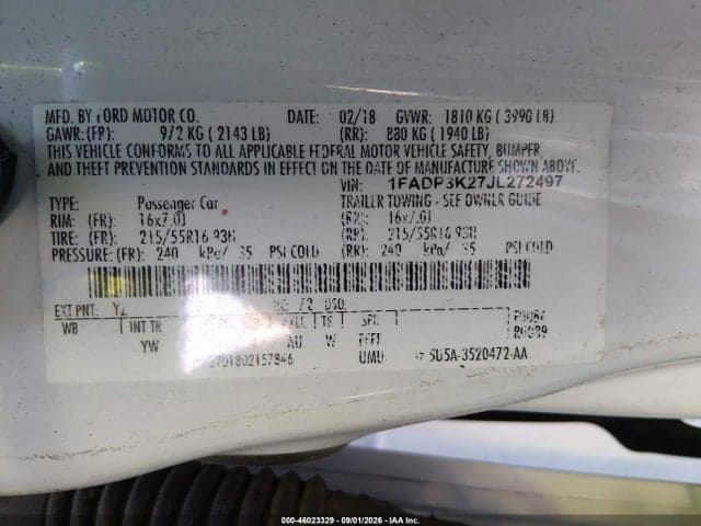 2018 FORD FOCUS SE 9