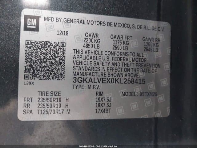 2019 GMC TERRAIN SLT 9