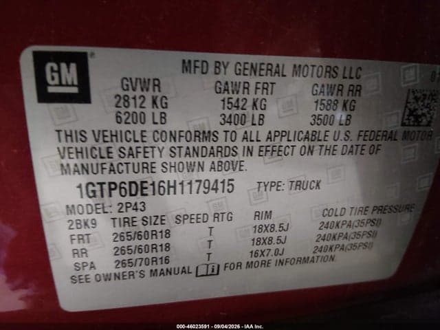 2017 GMC CANYON SLT 9