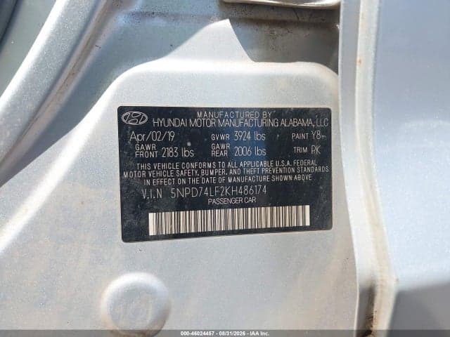 2019 HYUNDAI ELANTRA SE 9