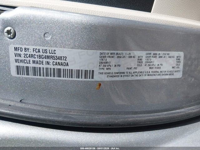 2021 CHRYSLER PACIFICA TOURING L 9