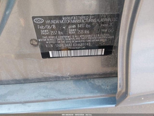 2018 HYUNDAI SONATA SE 9