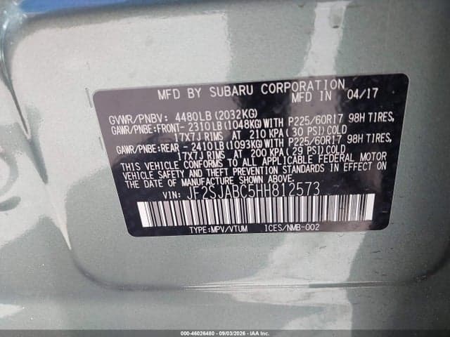 2017 SUBARU FORESTER 2.5I 9