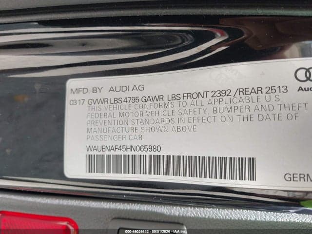 2017 AUDI A4 2.0T PREMIUM 9