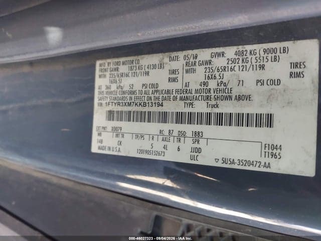 2019 FORD TRANSIT-250 9