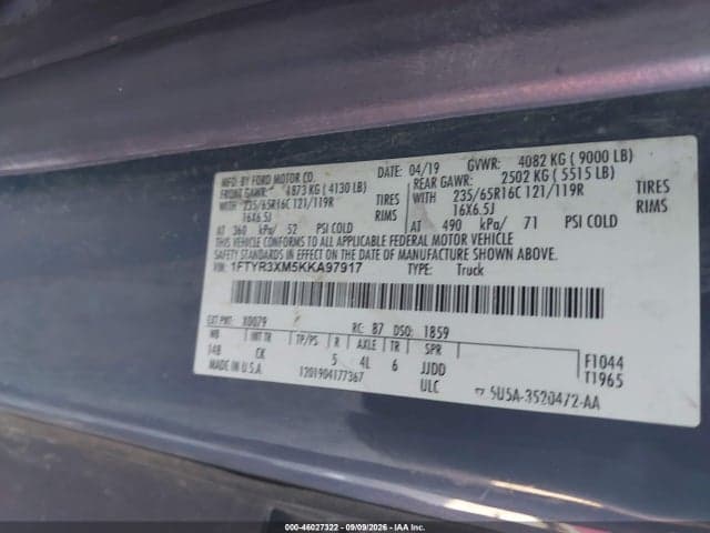 2019 FORD TRANSIT-250 9