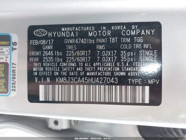 2017 HYUNDAI TUCSON SE 9