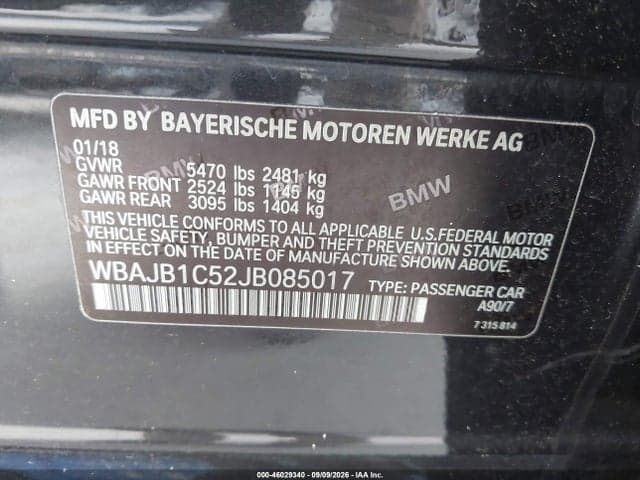 2018 BMW 530E XDRIVE IPERFORMANCE 9