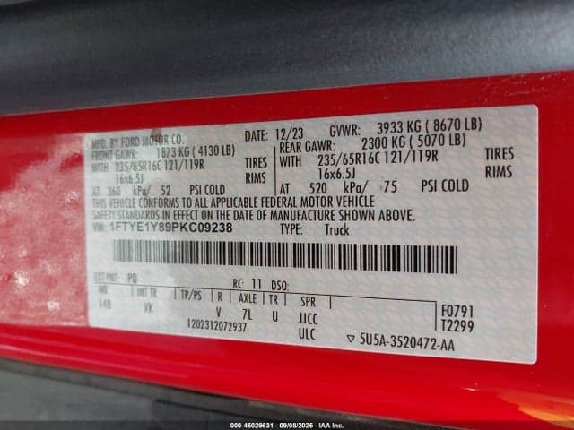 2023 FORD TRANSIT-150 10