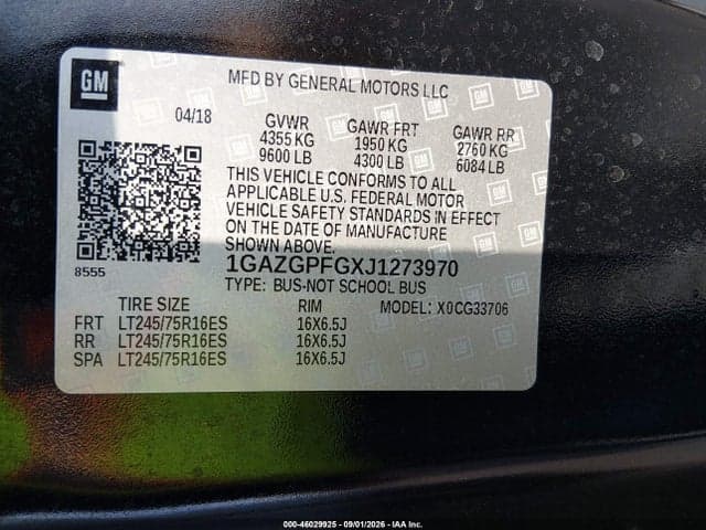2018 CHEVROLET EXPRESS 3500 LT 9
