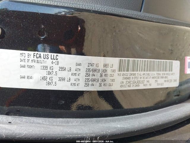 2018 CHRYSLER PACIFICA LIMITED 9