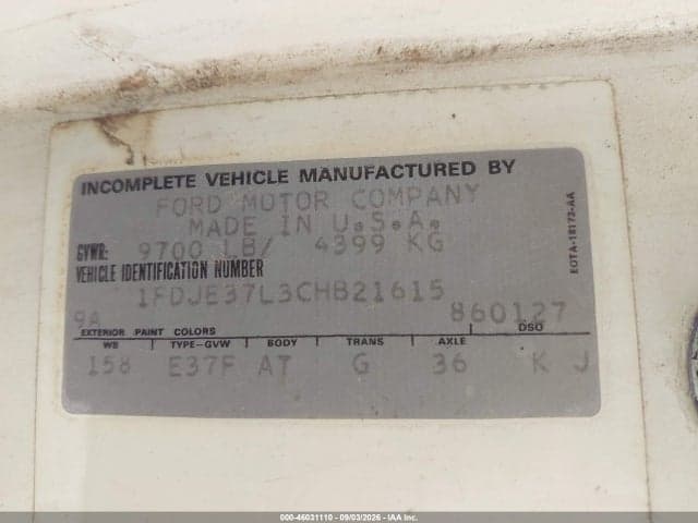 1982 FORD ECONOLINE E350 CUTAWAY VAN 8