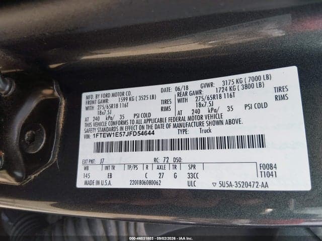 2018 FORD F-150 LARIAT 9