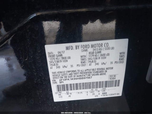 2017 FORD EDGE TITANIUM 9