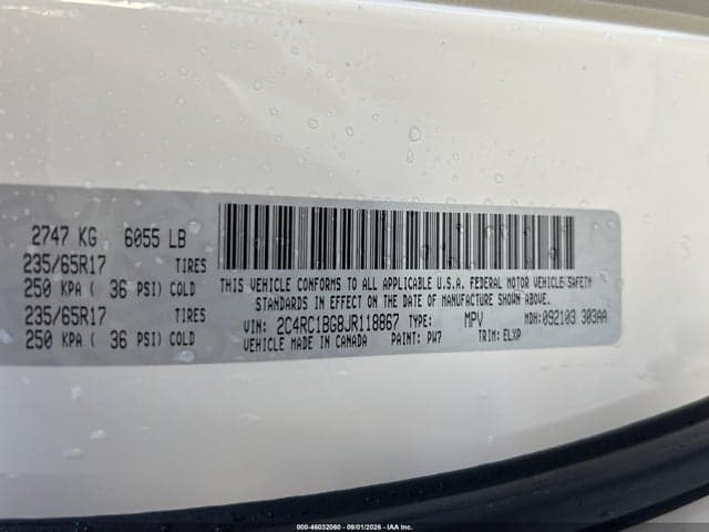 2018 CHRYSLER PACIFICA TOURING L 9