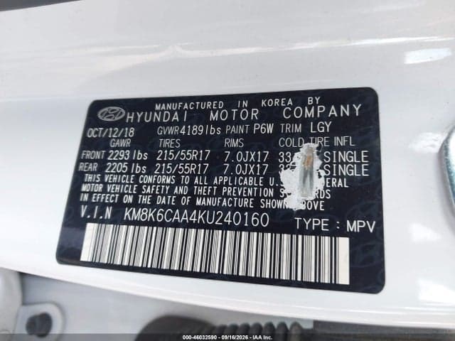 2019 HYUNDAI KONA SEL 9