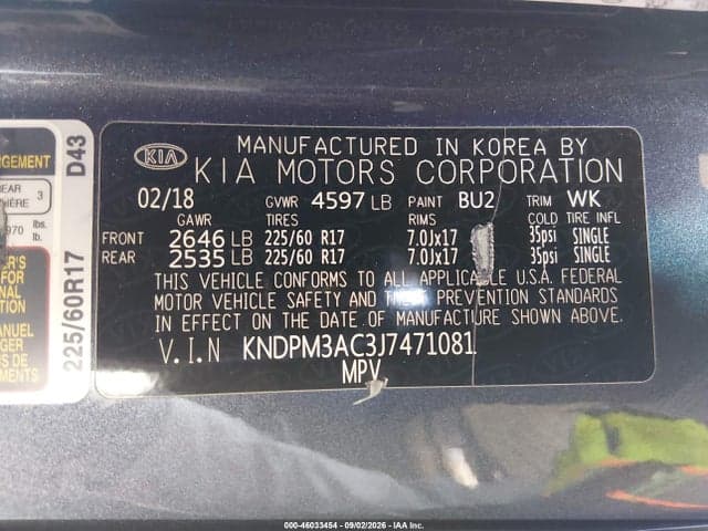 2018 KIA SPORTAGE LX 9