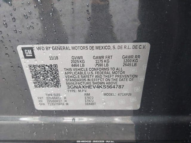 2019 CHEVROLET EQUINOX LS 9