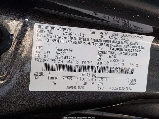 2018 FORD FOCUS SE 9