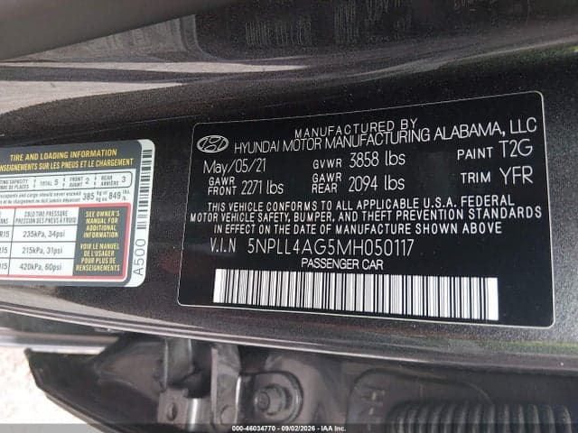 2021 HYUNDAI ELANTRA SE 9