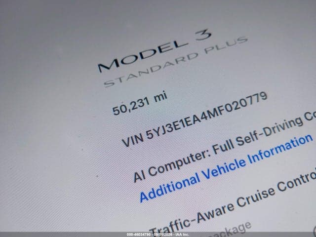 2021 TESLA MODEL 3 STANDARD RANGE PLUS REAR-WHEEL DRIVE 15
